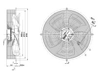 Вентилятор осевой промышленный Ebmpapst, арт: S3G630AQ3721.