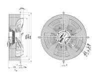 Вентилятор осевой промышленный Ebmpapst, арт: S3G560AQ4102.