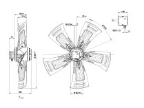 Вентилятор осевой промышленный Ebmpapst, арт: A6D910AA0102.