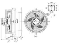 Вентилятор осевой промышленный Ebmpapst, арт: S3G300ZC0501.