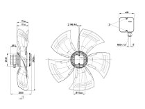Вентилятор осевой промышленный Ebmpapst, арт: A6E630AN0101.