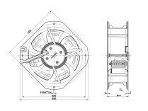 Вентилятор осевой промышленный Ebmpapst, арт: W3G200HD0103.