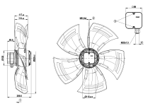 Вентилятор осевой промышленный Ebmpapst, арт: A8D630AN0101.