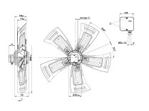 Вентилятор осевой промышленный Ebmpapst, арт: AZD910AG0301.