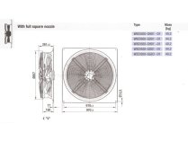 Вентилятор осевой промышленный Ebmpapst, арт: W6D800GH0101.