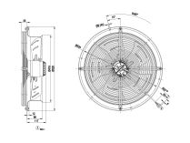 Вентилятор осевой промышленный Ebmpapst, арт: W4E400CP0271.