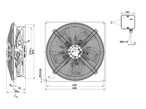 Вентилятор осевой промышленный Ebmpapst, арт: W4D710DF0102.