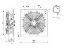 Вентилятор осевой промышленный Ebmpapst, арт: W4D630GD0101.