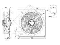 Вентилятор осевой промышленный Ebmpapst, арт: W4D500GM0301.