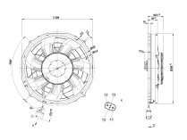 Вентилятор осевой промышленный Ebmpapst, арт: W3G385BS4401.