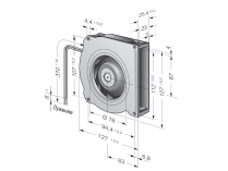 Центробежный вентилятор Ebmpapst RLF 100-11/12/2 HP, арт: 9793510200.