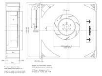 Центробежный вентилятор Ebmpapst RG 160-28/12 N/12, арт: 9595414120.