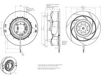 Центробежный вентилятор Ebmpapst RER 190-39/18/2 TDMOU-232, арт: 9595420232.