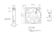 Вентилятор осевой промышленный Ebmpapst 9950, арт: 9282708012.