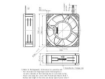 Вентилятор осевой промышленный Ebmpapst 3318 NH3, арт: 9293510103.