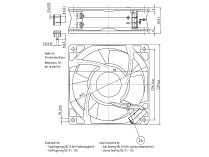 Вентилятор осевой промышленный Ebmpapst 4184 N, арт: 9294310100.