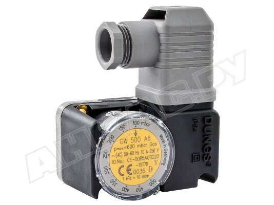 Реле давления Dungs GW 500 A6 1P, арт: 231115. Реле давления Dungs GW 500 A6 1P, арт: 231115.
