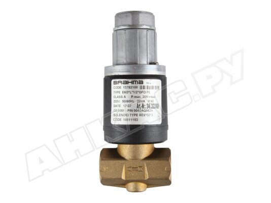 Газовый электромагнитный клапан Brahma E6G*L*1/2*GFD F8 13782100
