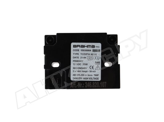 Трансформатор розжига Brahma TCD2FA 15930064.