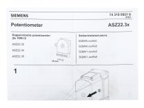 Потенциометр Siemens ASZ22.35