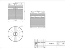 Емкость для топлива цилиндрическая вертикальная V-5000 10020021