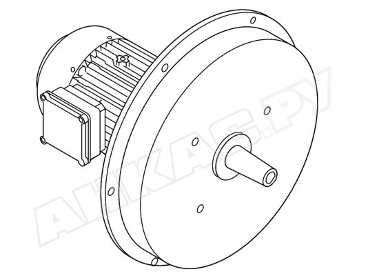Двигатель D160/215-2 380-400 В, 50 Гц IP55 440-460 В 60 Гц