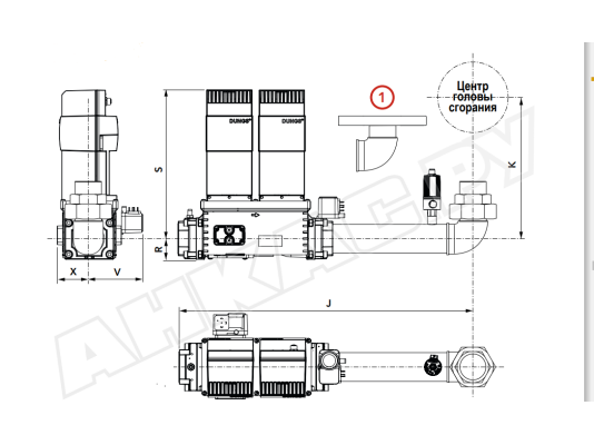 Газовая рампа Elco GT-D1-MBEVB-RP50-PS2, арт: 3148693 Газовая рампа Elco GT-D1-MBEVB-RP50-PS2, арт: 3148693