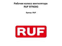 Рабочее колесо вентилятора RUF BTN20G