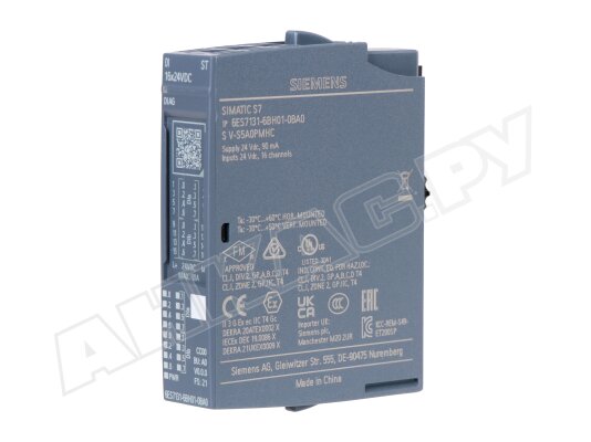 Модуль дискретного ввода Siemens Simatic S7 DI ST, 16x24В, арт: 6ES7131-6BH01-0BA0