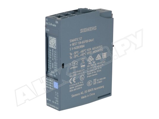 Модуль аналогового ввода Siemens Simatic S7 AI 8xI 2-/4-wire BA, арт: 6ES7134-6GF00-0AA1