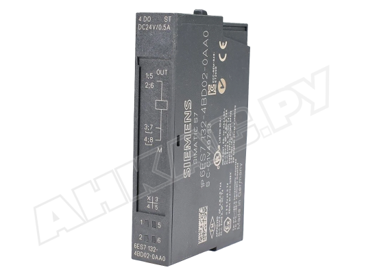 Электронный модуль Siemens Simatic S7 4 DO ST, 24В/0.5А, арт: 6ES7132-4BD02-0AA0