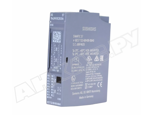 Модуль дискретного вывода Siemens Simatic S7 DQ ST, 16x24В/0.5А, арт: 6ES7132-6BH00-0BA0. Модуль дискретного вывода Siemens Simatic S7 DQ ST, 16x24В/0.5А, арт: 6ES7132-6BH00-0BA0.