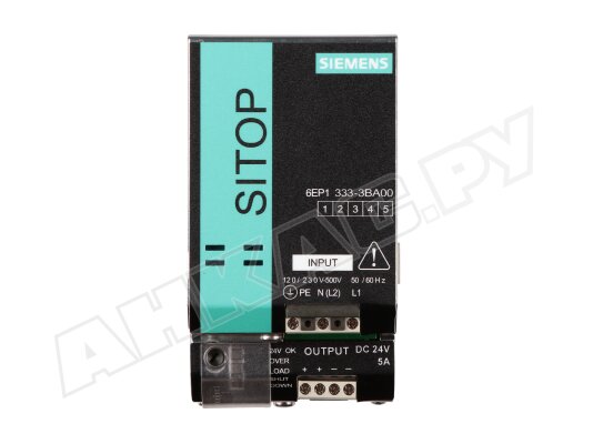 Блок питания Siemens Sitop modular PSU200M, 24 В / 5 А, арт: 6EP1333-3BA00 Блок питания Siemens Sitop modular PSU200M, 24 В / 5 А, арт: 6EP1333-3BA00