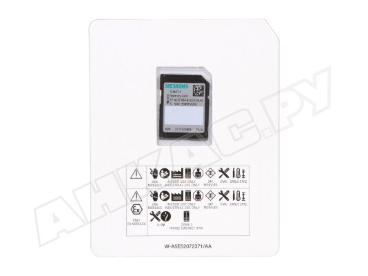 Карта памяти Siemens Simatic 6ES7954-8LC03-0AA0 Альт. арт: 6ES79548LC030AA0.