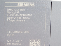 Модуль аналогового вывода Siemens Simatic S7-1500 AQ 4xU/I HF, арт: 6ES7532-5ND00-0AB0
