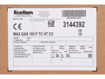 Газовая горелка Ecoflam MAX GAS 105 LN P TC HT TW CV, арт: 3144392. Газовая горелка Ecoflam MAX GAS 105 LN P TC HT TW CV, арт: 3144392.