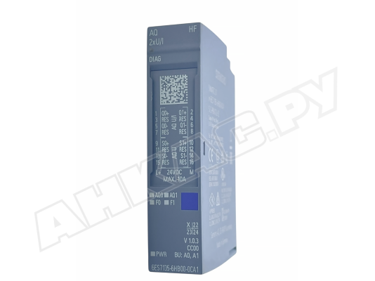 Модуль аналогового вывода Siemens Simatic S7 AQ HF 2xU/I, арт: 6ES7135-6HB00-0CA1 Модуль аналогового вывода Siemens Simatic S7 AQ HF 2xU/I, арт: 6ES7135-6HB00-0CA1