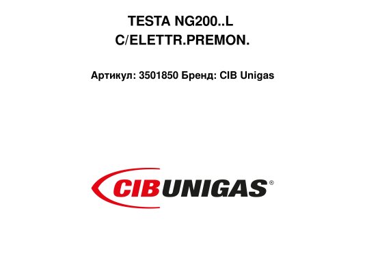 TESTA NG200..L C/ELETTR.PREMON.