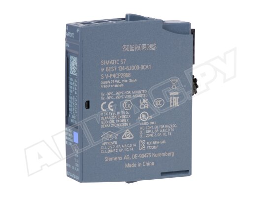 Модуль аналогового ввода Siemens 6ES7134-6JD00-0CA1 Альт. арт: 6ES71346JD000CA1.