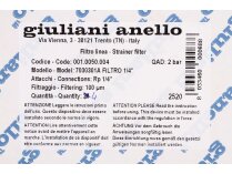 Жидкотопливный фильтр Giuliani Anello 70303/01A, арт: 001.0050.004.