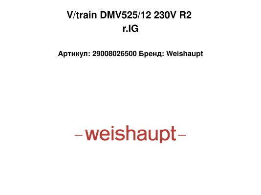 V/train DMV525/12 230V R2 r.IG