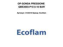 OP-SONDA PRESSIONE QBE2003-P10 0-10 BAR