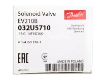 Жидкотопливный электромагнитный клапан Danfoss 032U5710 EV210B 3 B